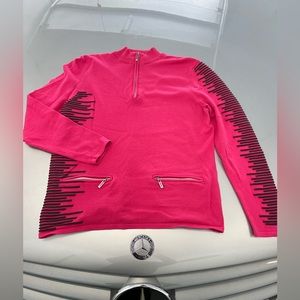 Jaime Sadock Golf top, light knit, long sleeve, size medium